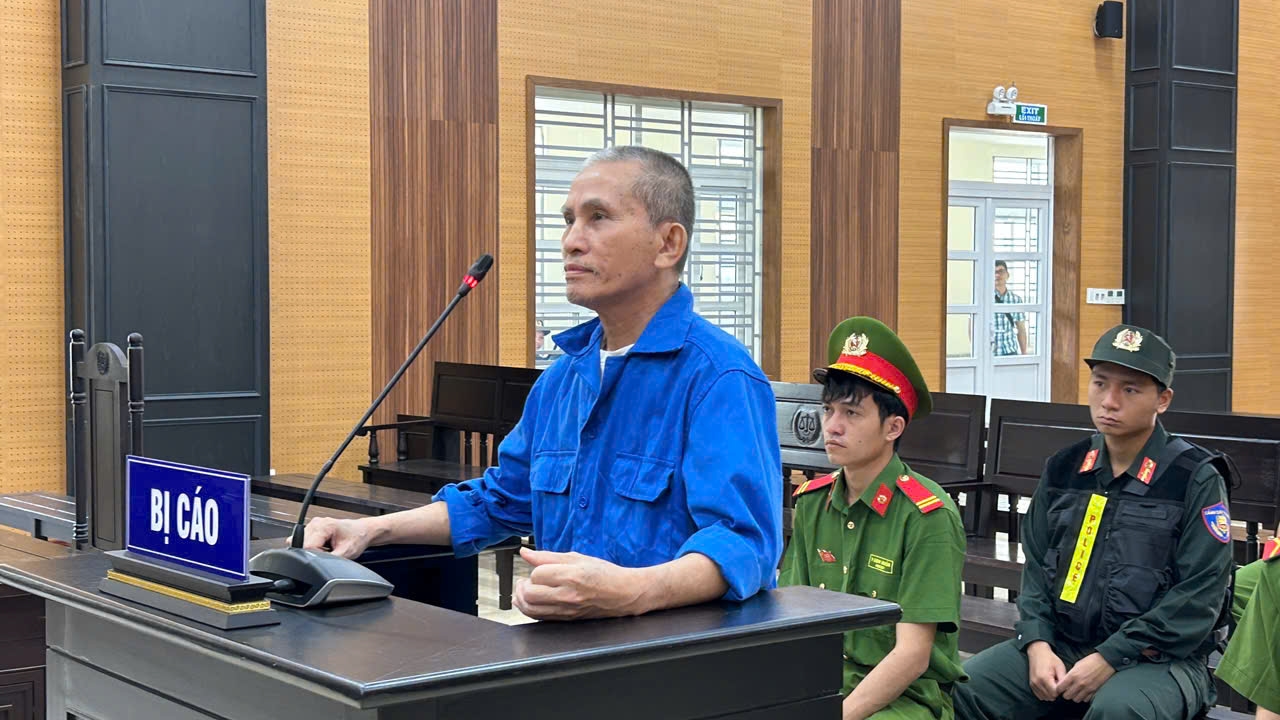 Bị cáo Huỳnh Ngọc Tuấn tại phiên tòa