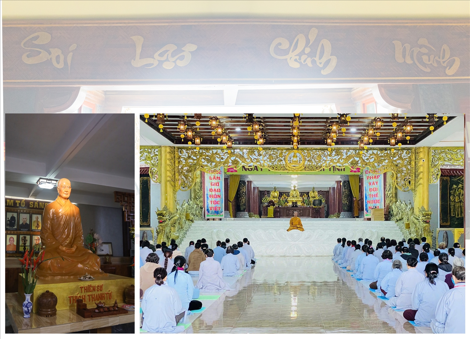 Không gian kiến trúc vừa bảo đảm sự trang nghiêm, thanh tịnh của chốn thiền môn, vừa tạo cảm giác gần gũi, thuận tiện để Phật tử và du khách thập phương đến chiêm bái, hành hương. Sự kết hợp giữa kiến trúc truyền thống và không gian mở giúp Tòa Tam Bảo trở thành điểm nhấn nổi bật trong tổng thể công trình, góp phần mang lại vẻ đẹp uy nghiêm nhưng vẫn hài hòa với cảnh quan thiên nhiên xung quanh.