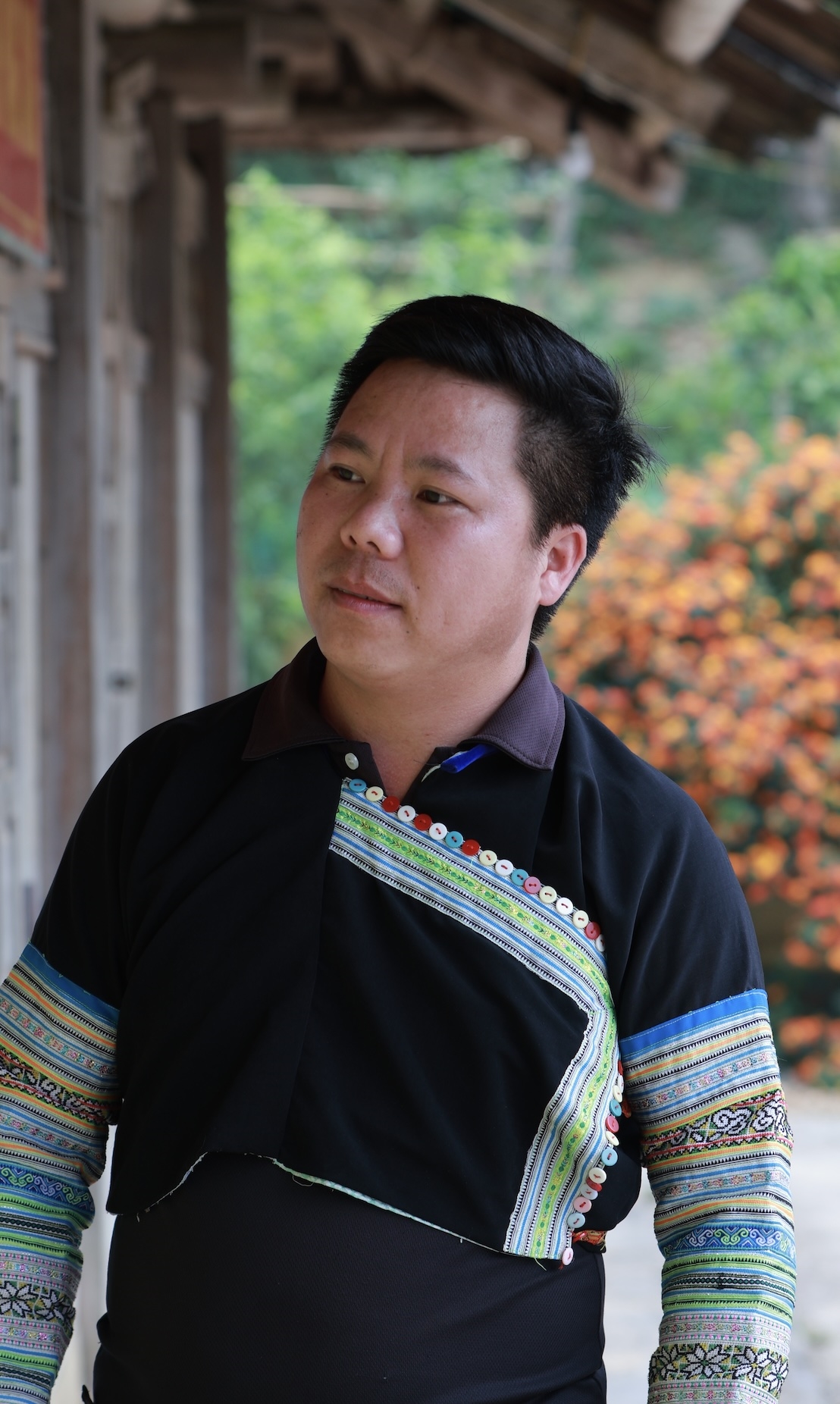 Phó Bí thư Chi bộ, Trưởng thôn Pang Cáng Vàng A Hà chia sẻ với phóng viên