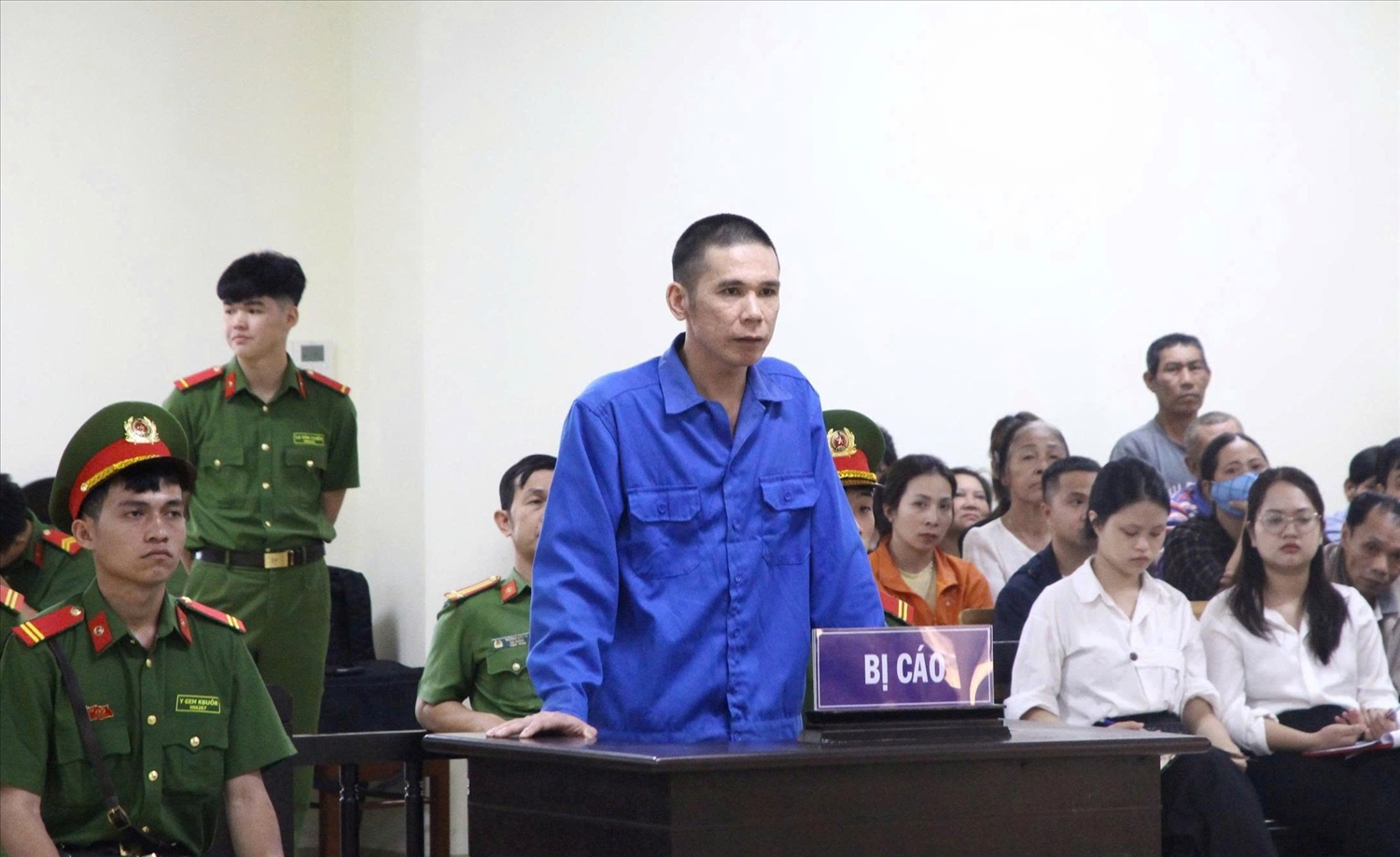 Bị cáo Nguyễn Nam Đại Thuận tại phiên tòa