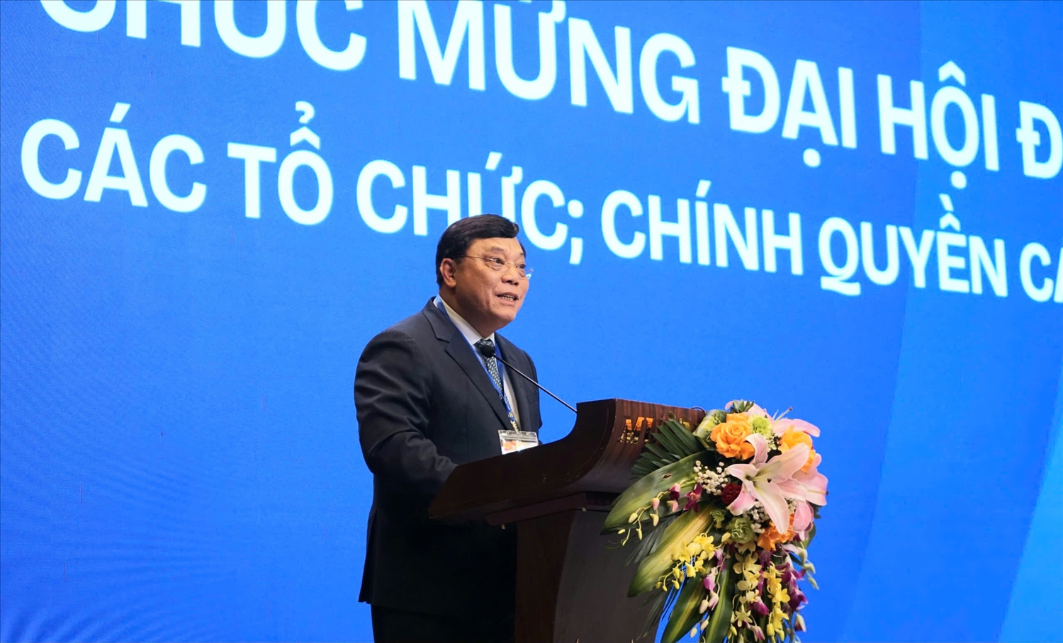 Thứ trưởng Bộ Dân tộc và Tôn giáo Nguyễn Hải Trung phát biểu tại lễ khai mạc