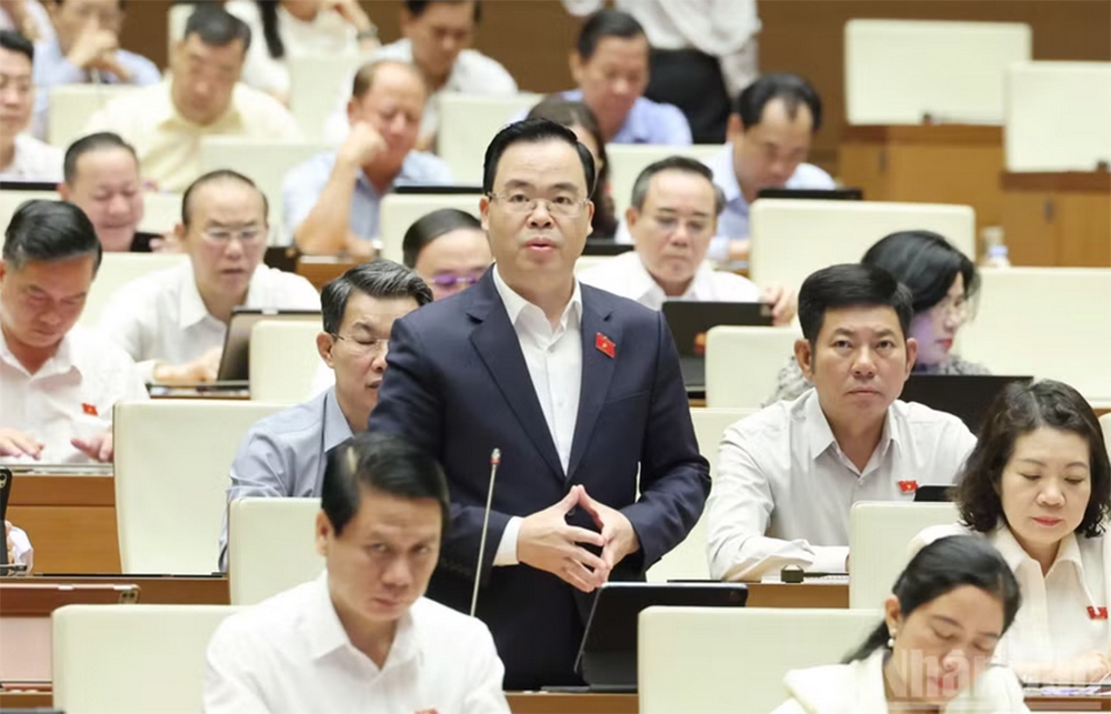 Đại biểu Trần Văn Khải (Đoàn Ninh Bình). 