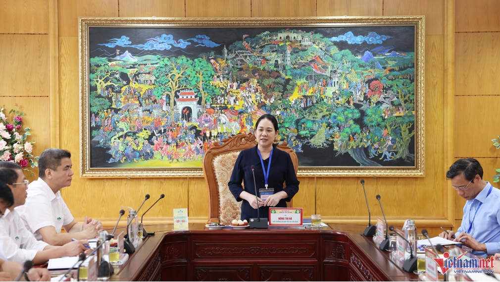 Đoàn công tác do Thứ trưởng Nông Thị Hà làm Trưởng đoàn kiểm tra thực tế tại Công ty Cổ phần Supe Phốt phát và Hóa chất Lâm Thao. Ảnh: Đức Hoàng 