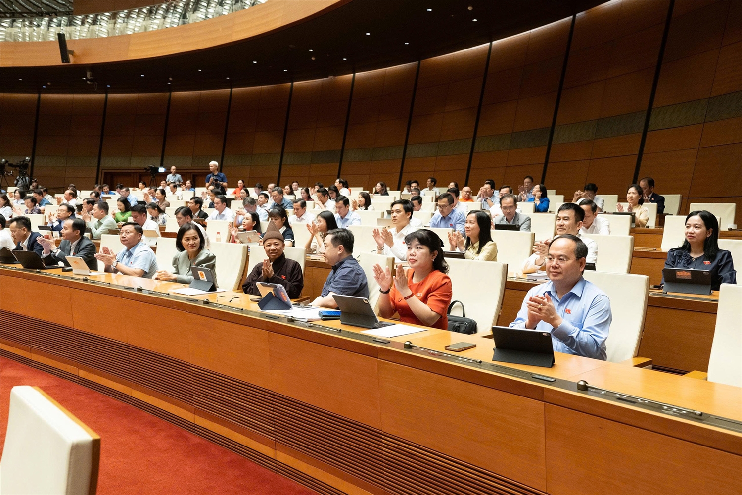 Đại biểu Quốc hội tại phiên họp chiều nay. Ảnh: QH