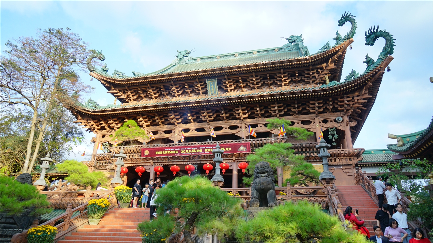 Ngôi chùa mang phong cách kiến trúc Á Đông