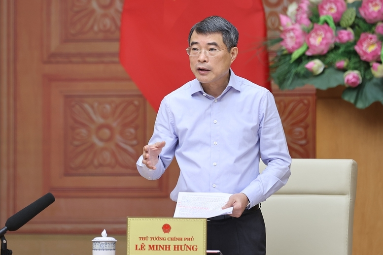 Thủ tướng Chính phủ Lê Minh Hưng nhấn mạnh lĩnh vực giáo dục và đào tạo có khối lượng nhiệm vụ, công việc rất lớn, được Đảng, Nhà nước xác định là quốc sách hàng đầu - Ảnh: VGP/Nhật Bắc