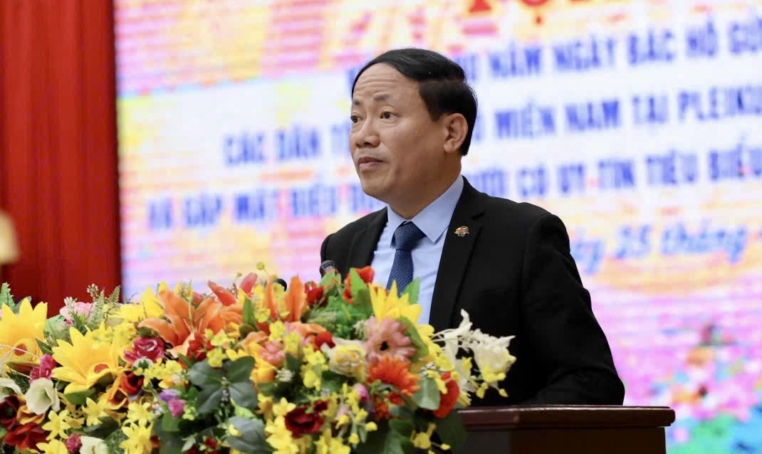 Chủ tịch UBND tỉnh Phạm Anh Tuấn phát biểu tại buổi tọa đàm