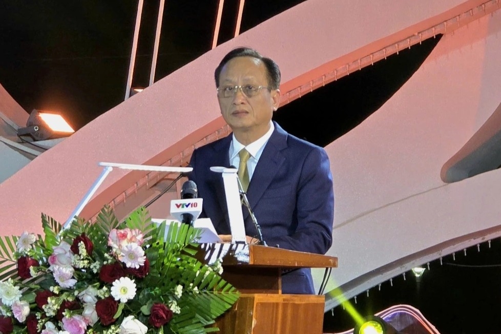 Ông Phạm Văn Thiều, Phó Bí thư Tỉnh ủy, Chủ tịch HĐND tỉnh Cà Mau, Trưởng Ban Chỉ đạo hoạt động Tuần lễ phát biểu khai mạc