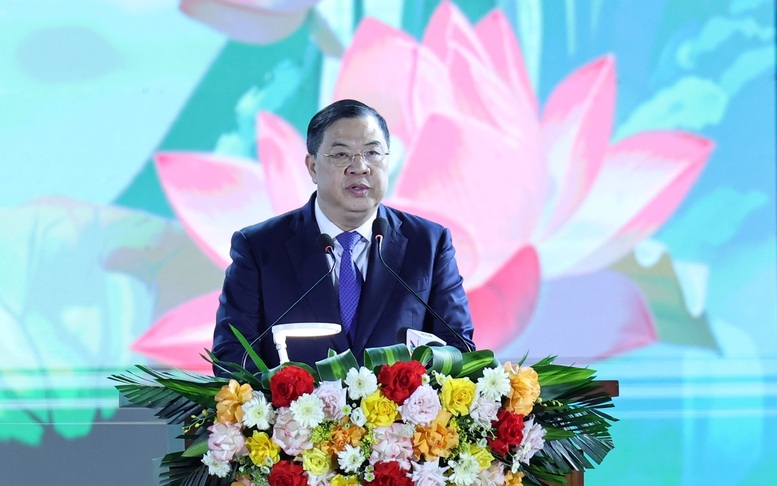 Phó Thủ tướng Thường trực Chính phủ Phạm Gia Túc phát biểu tại buổi lễ.