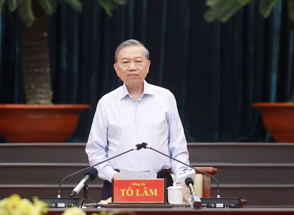 Tổng Bí thư, Chủ tịch nước Tô Lâm phát biểu chỉ đạo. (Ảnh: TTXVN)