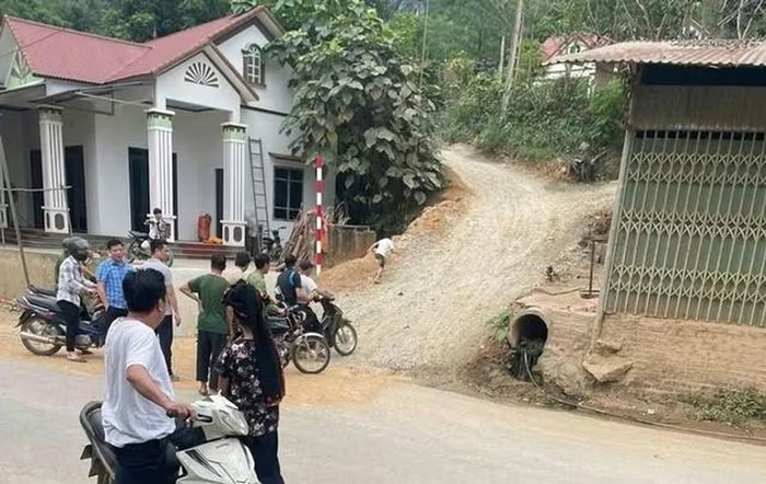 Khu vực hiện trường phát hiện thi thể cháu bé 12 tuổi ở Lào Cai.