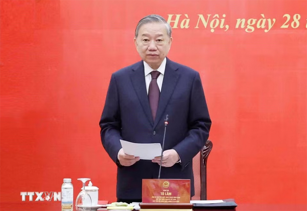 Tổng Bí thư, Chủ tịch nước Tô Lâm phát biểu chỉ đạo - Ảnh: TTXVN
