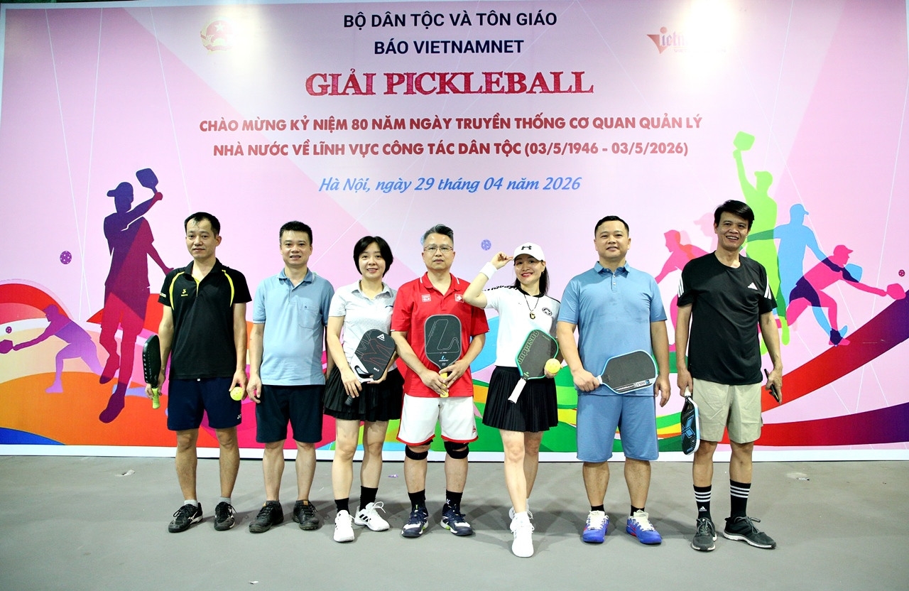 Khởi tranh giải Pickleball kỷ niệm 80 năm Ngày truyền thống công tác dân tộc 4