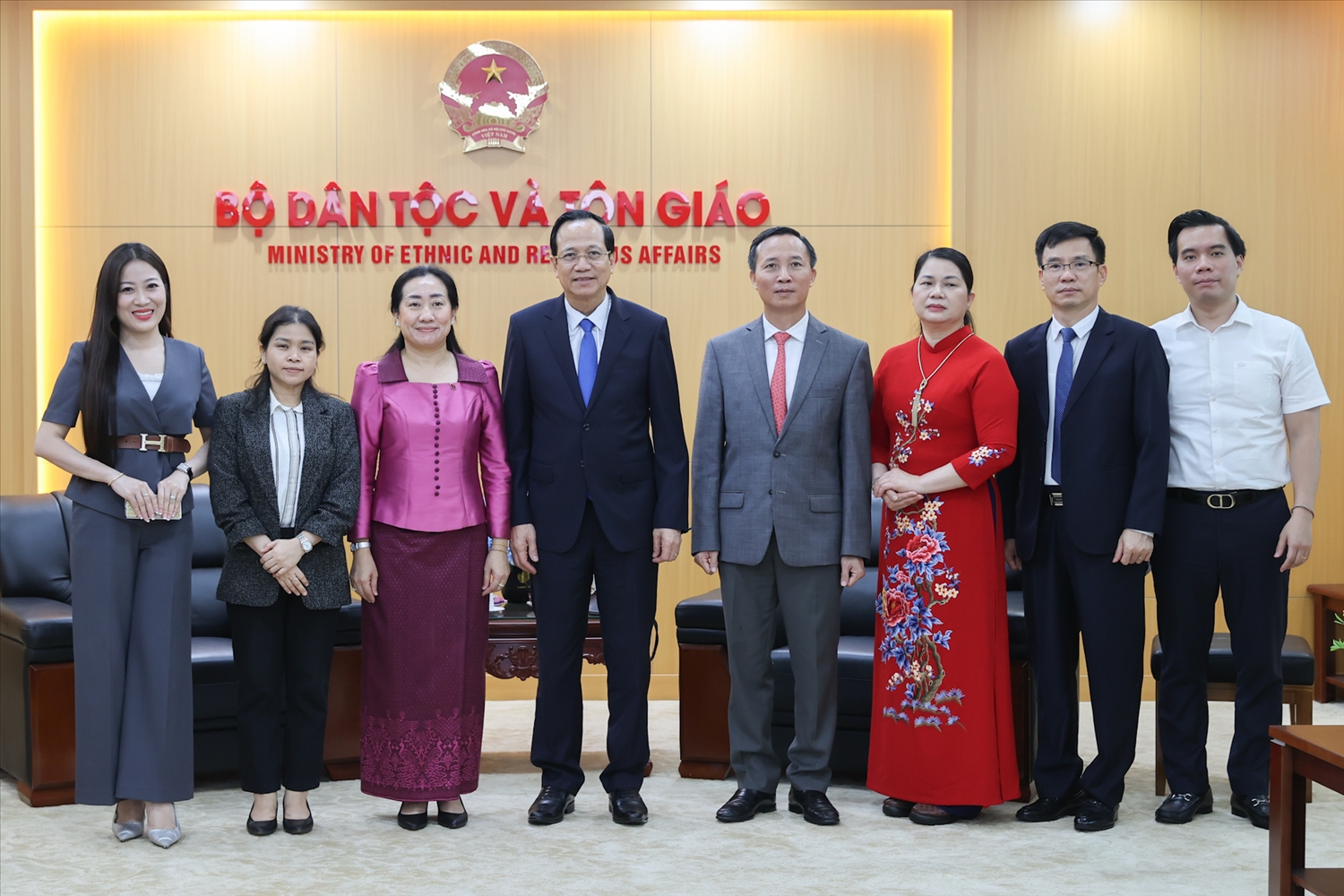 Các đại biểu tham dự buổi tiếp (Ảnh. Lê Anh Dũng)