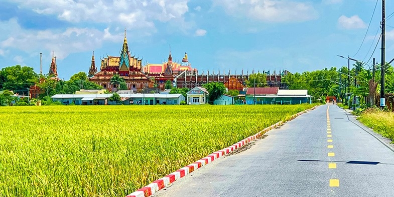 Diện mạo nông thôn mới ở xã Hưng Hội, một trong những địa phương có đông đồng bào Khmer của tỉnh Cà Mau(Ảnh TL)