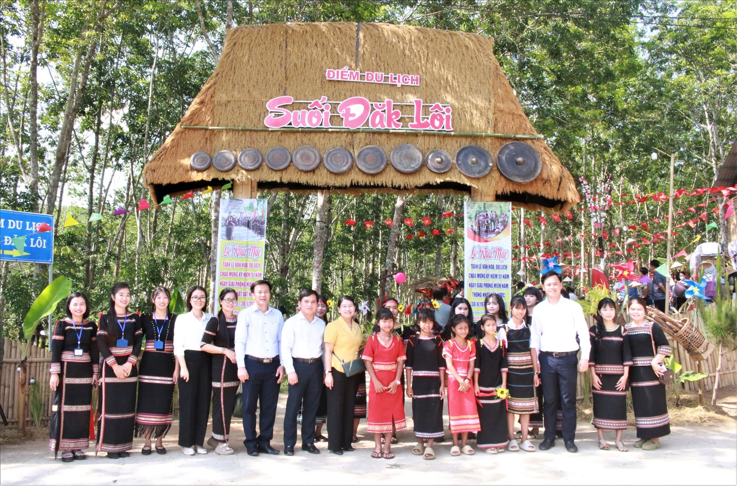 Điểm du lịch suối Đăk Lôi, xã Ngọk Réo. (Ảnh: Ngọc Chí)