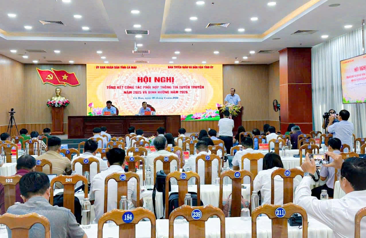 Năm 2026, tỉnh Cà Mau tiếp tục phối hợp tuyên truyền với nhiều cơ quan báo chí trong và ngoài tỉnh 