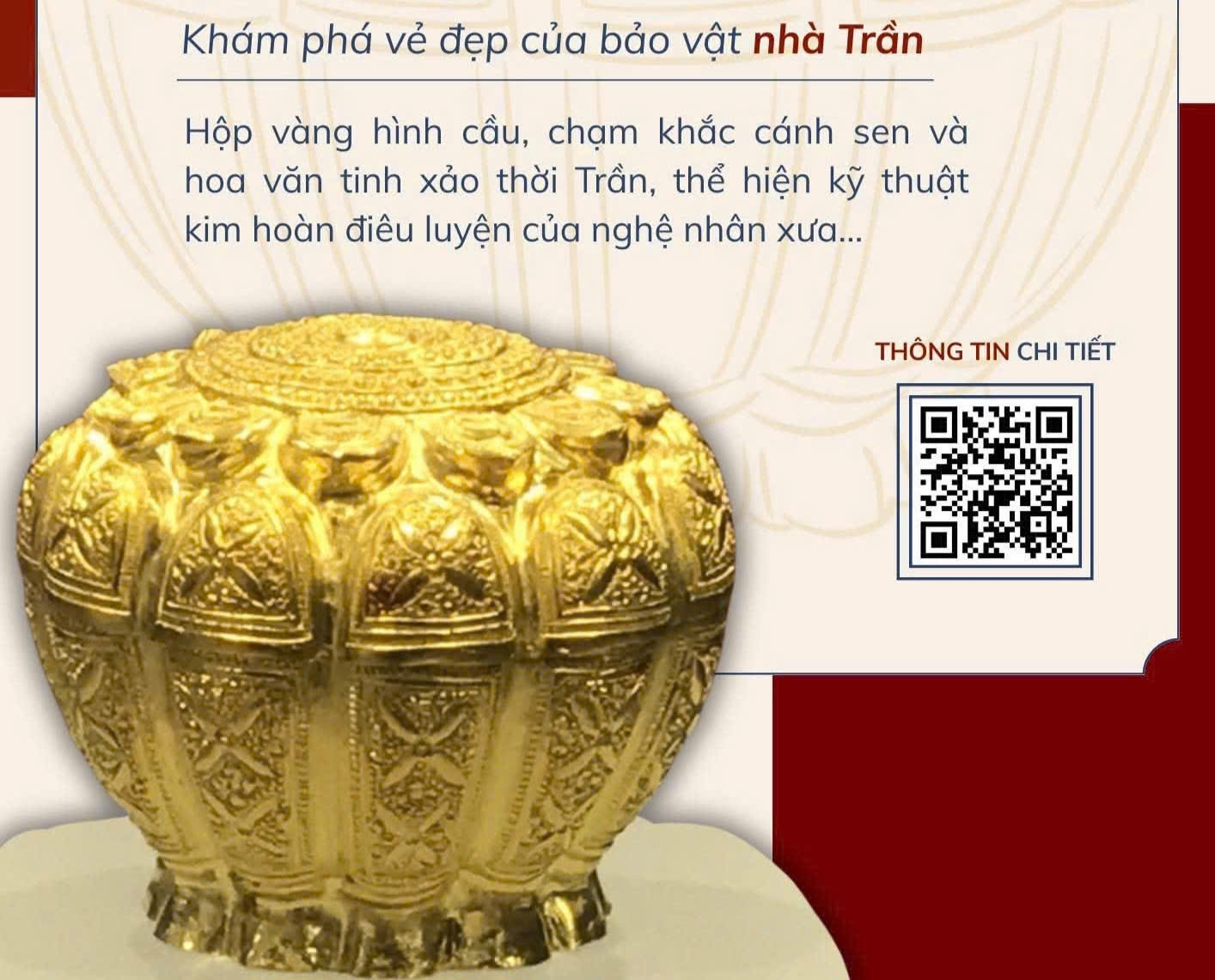 Bảo vật quốc gia: Hộp vàng Ngoạ Vân - Yên Tử