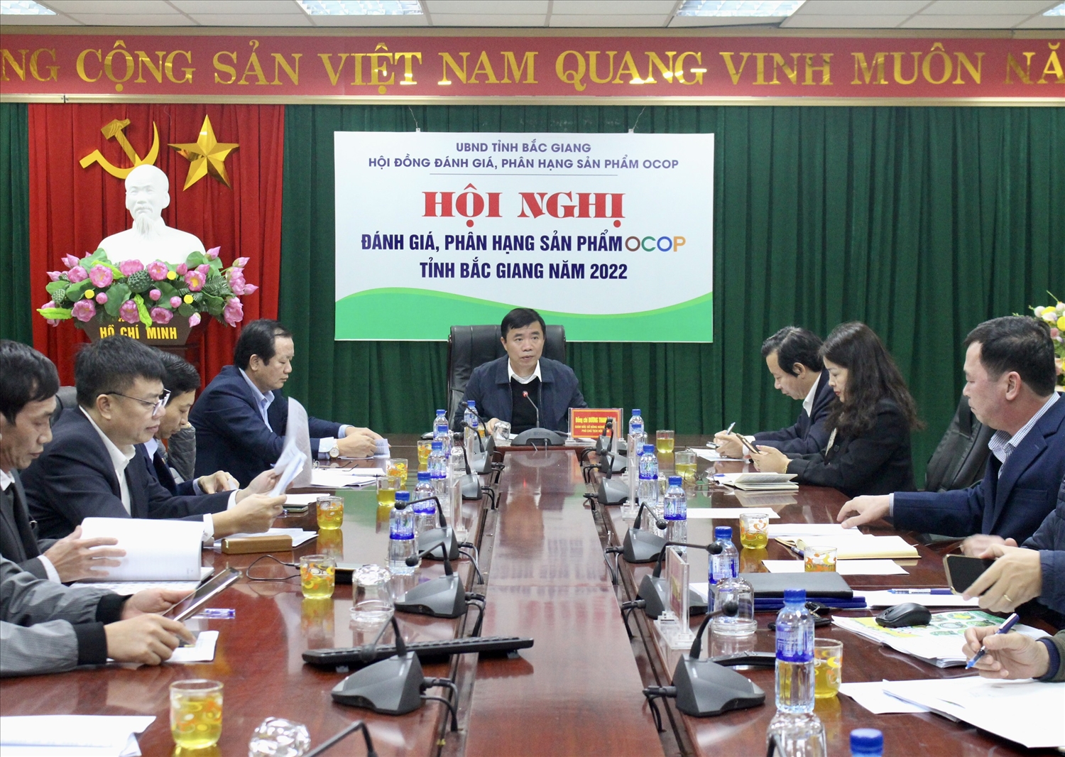 Quang cảnh Hội nghị đánh giá, phân hạng sản phẩm OCOP tỉnh Bắc Giang năm 2022
