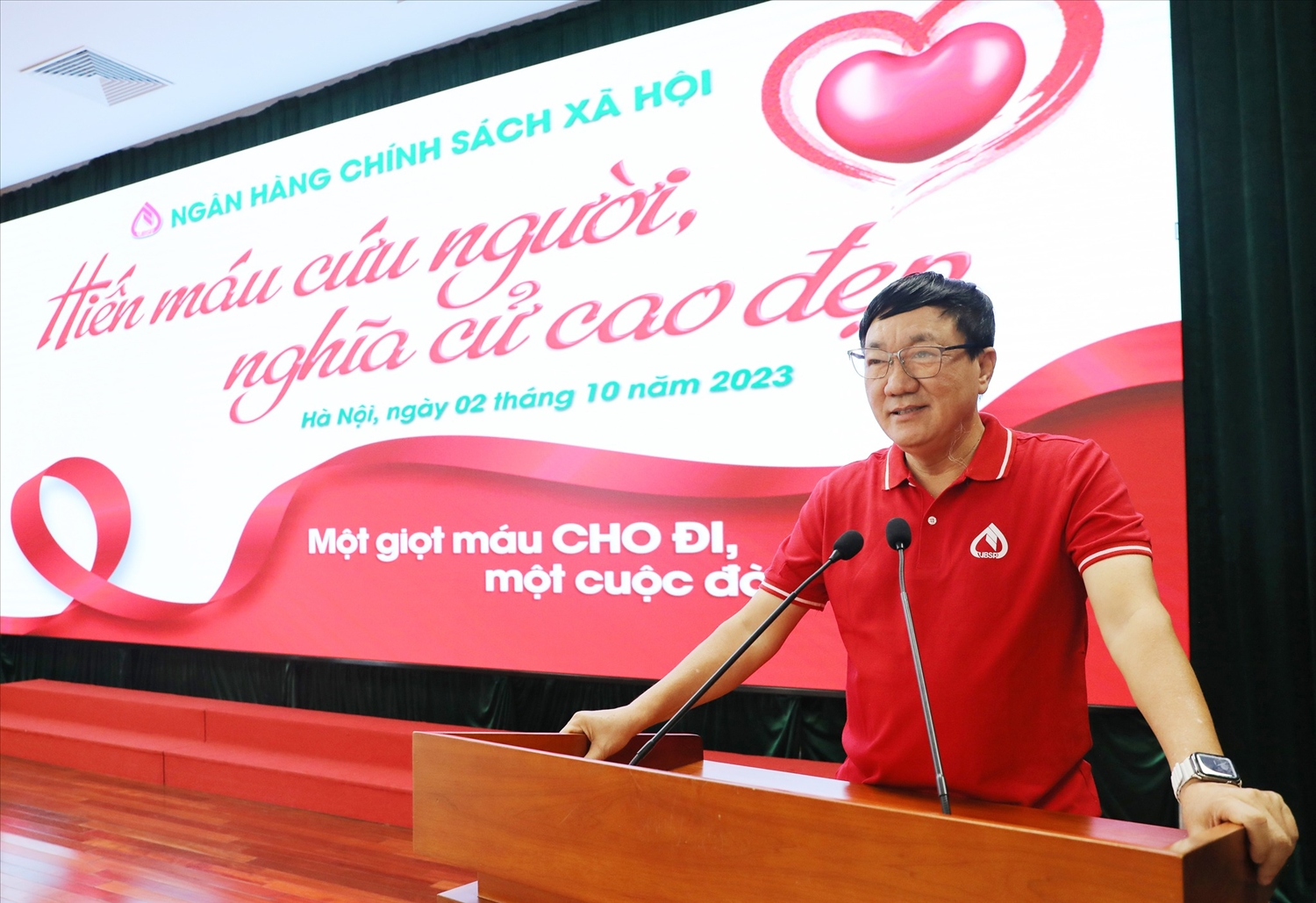 Tổng Giám đốc NHCSXH Dương Quyết Thắng phát biểu tại Chương trình