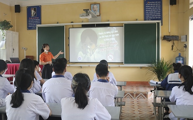 Các cơ sở giáo dục trên địa bàn tỉnh Yên Bái thường xuyên tổ chức các buổi tuyên truyền về tác hại của thuốc lá đối với giáo viên, học sinh.
