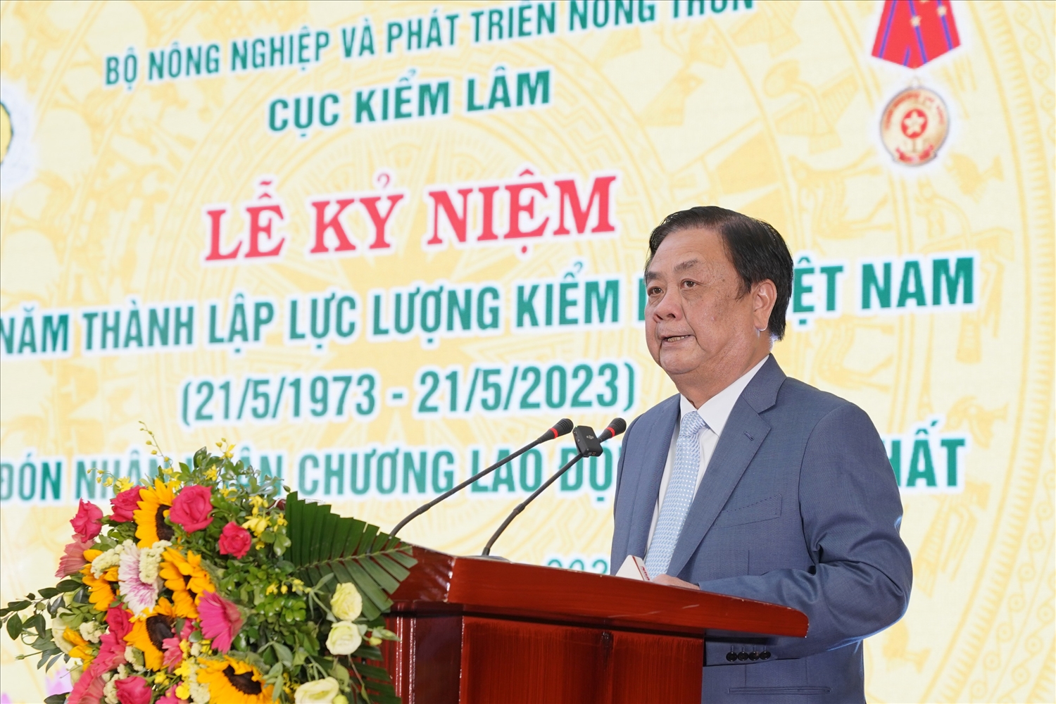 Bộ trưởng Bộ Nông nghiệp và Phát triển Nông thôn Lê Minh Hoan phát biểu.