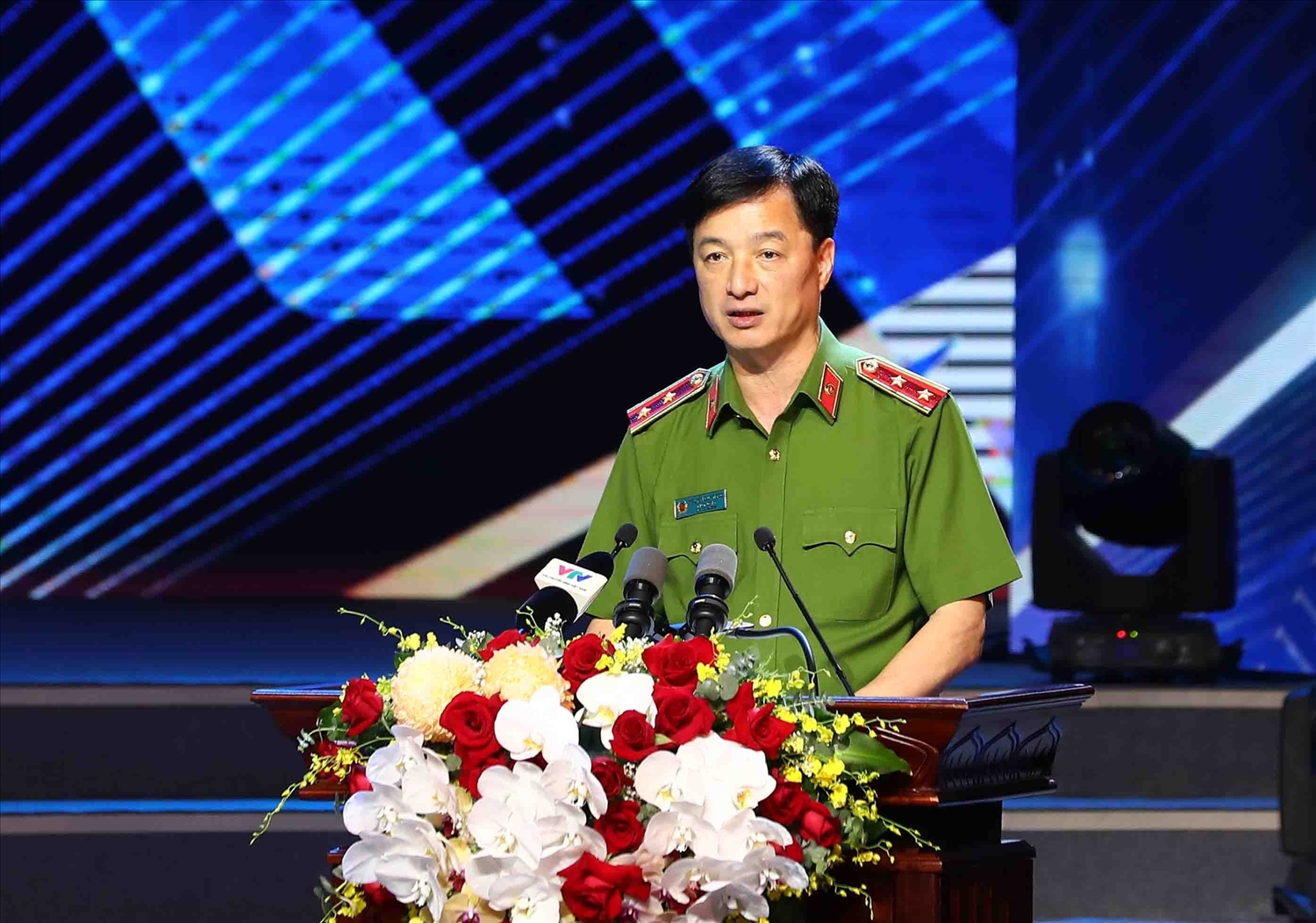 Trung tướng Nguyễn Duy Ngọc, Thứ trưởng Bộ Công an phát biểu tại Chương trình