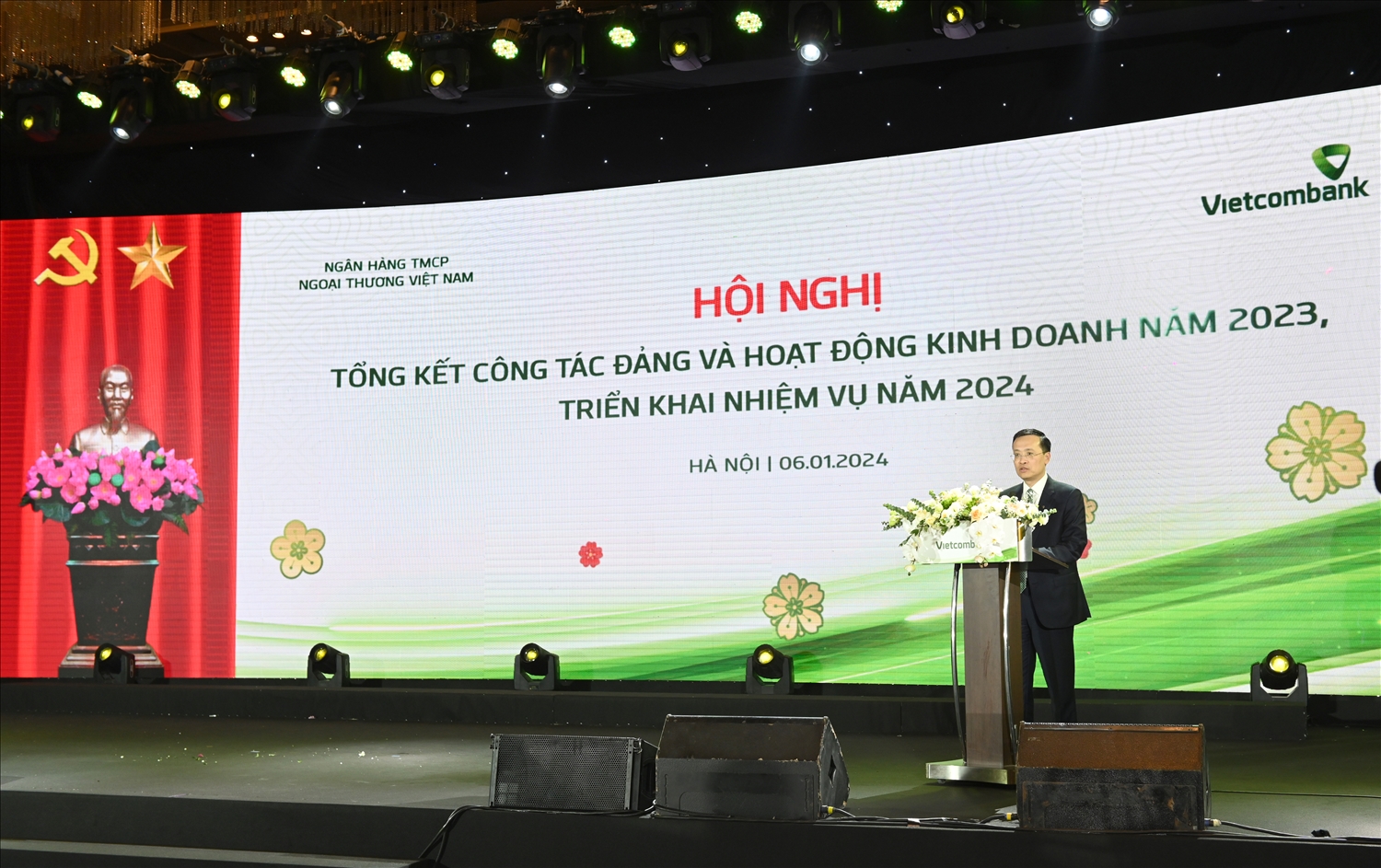 Đ/c Phạm Quang Dũng - Uỷ viên Ban cán sự Đảng, Phó Thống đốc NHNN Việt Nam phát biểu tại hội nghị