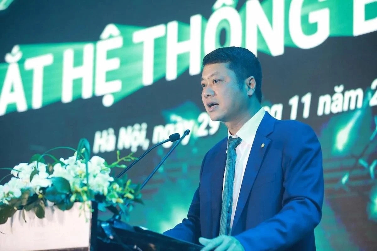 Ông Lê Ngọc Lâm, Tổng giám đốc BIDV, phát biểu tại sự kiện. Ảnh: BIDV