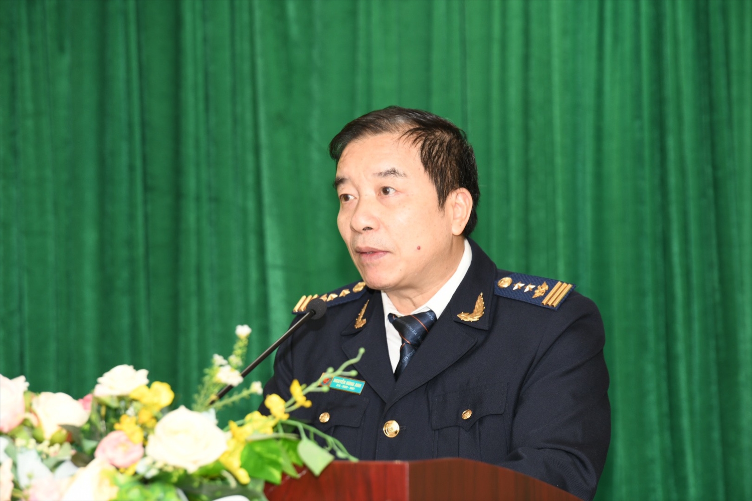 Nguyễn Hùng Anh, Cục trưởng Cục Điều tra chống buôn lậu, Tổng cục Hải quan phát biểu tại Hội nghị.