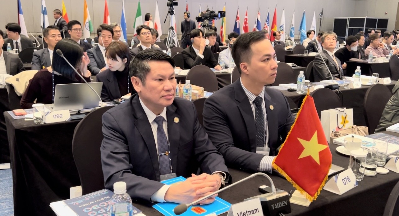 Trung tướng Nguyễn Văn Viện, Cục trưởng C04 Trưởng Đoàn đại biểu Việt Nam tham dự Hội nghị