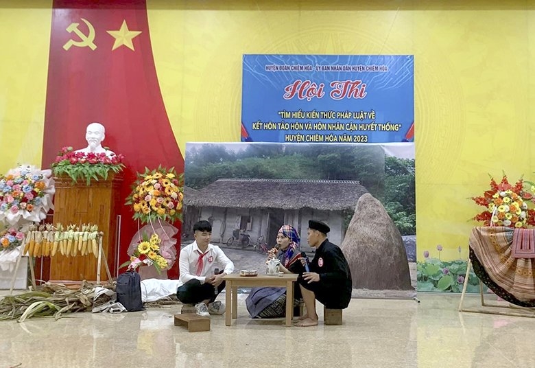Hình ảnh Hội thi tại cụm xã Tri Phú và Tân An