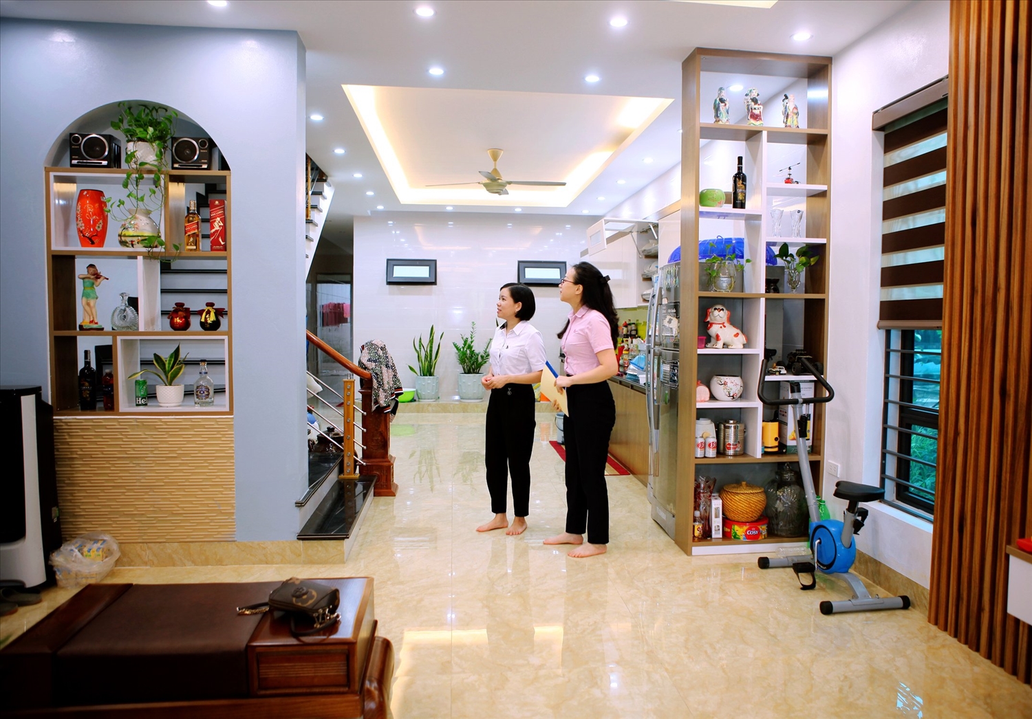 Ngôi nhà mới từ nguồn vốn vay của Ngân hàng chính sách xã hội giúp gia đình chị Bùi Thị Như Quỳnh, tổ dân phố Tân An, thị trấn Sơn Dương