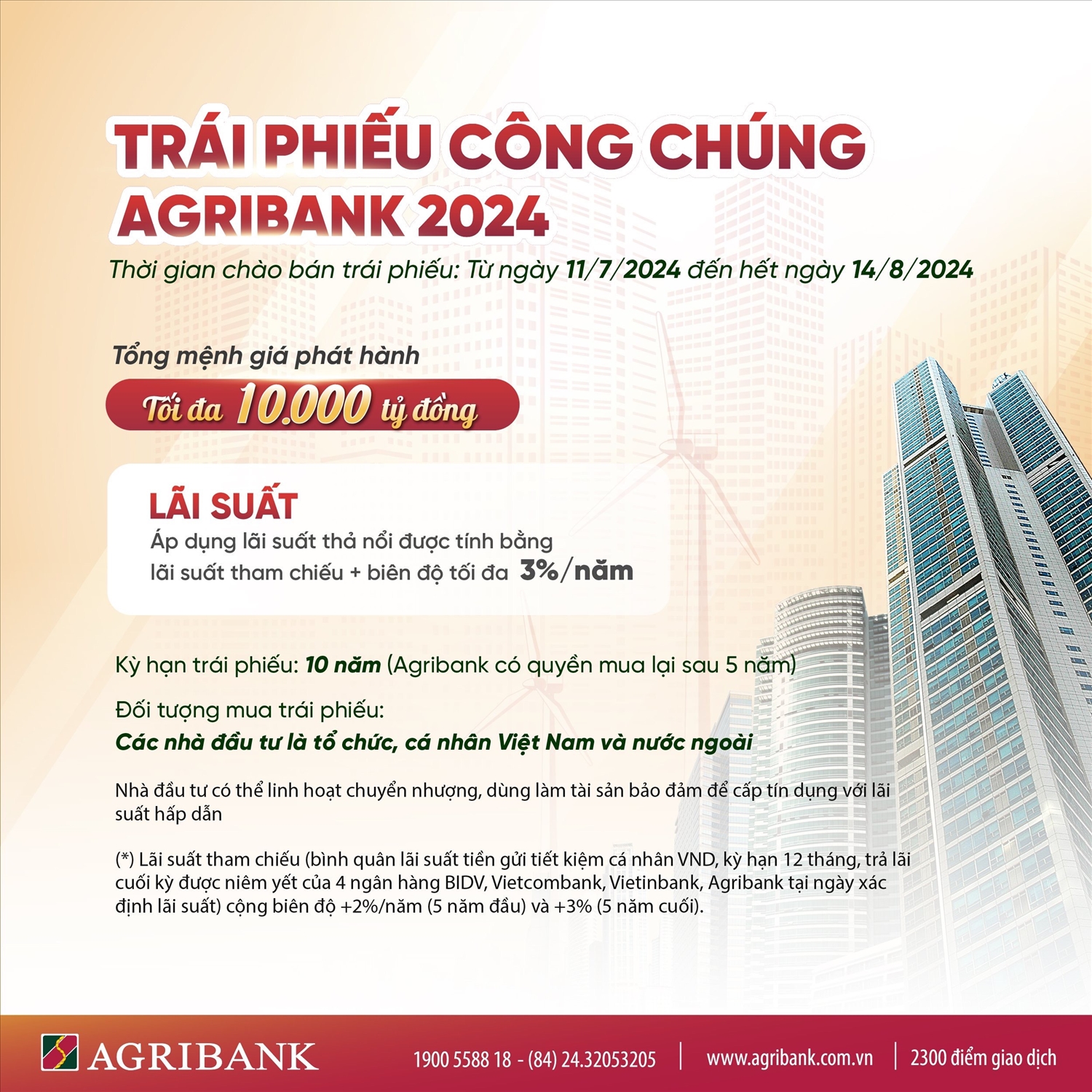 (Ban CĐ - CĐ Ngân hàng Agribank) Agribank phát hành 10.000 tỷ đồng trái phiếu ra công chúng năm 2024 1