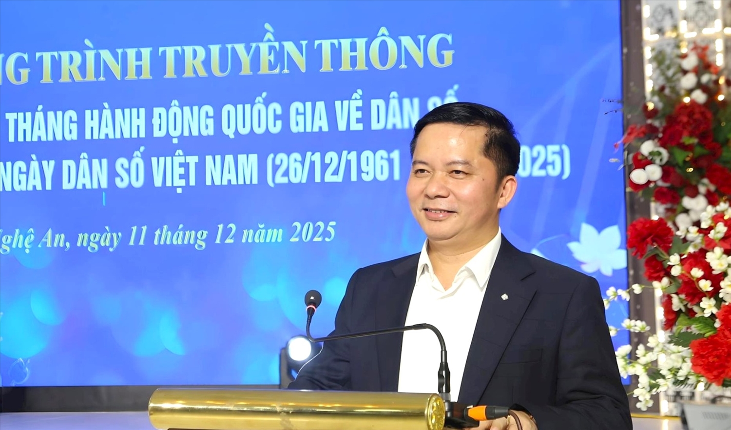 Phó Giám đốc Sở Y tế tỉnh Nghệ An Nguyễn Văn Nam phát biểu tại chương trình