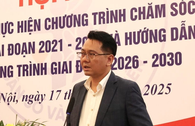 Phó Cục trưởng Cục Dân số (Bộ Y tế), Tiến sĩ Phạm Vũ Hoàng phát biểu tại Chương trình.