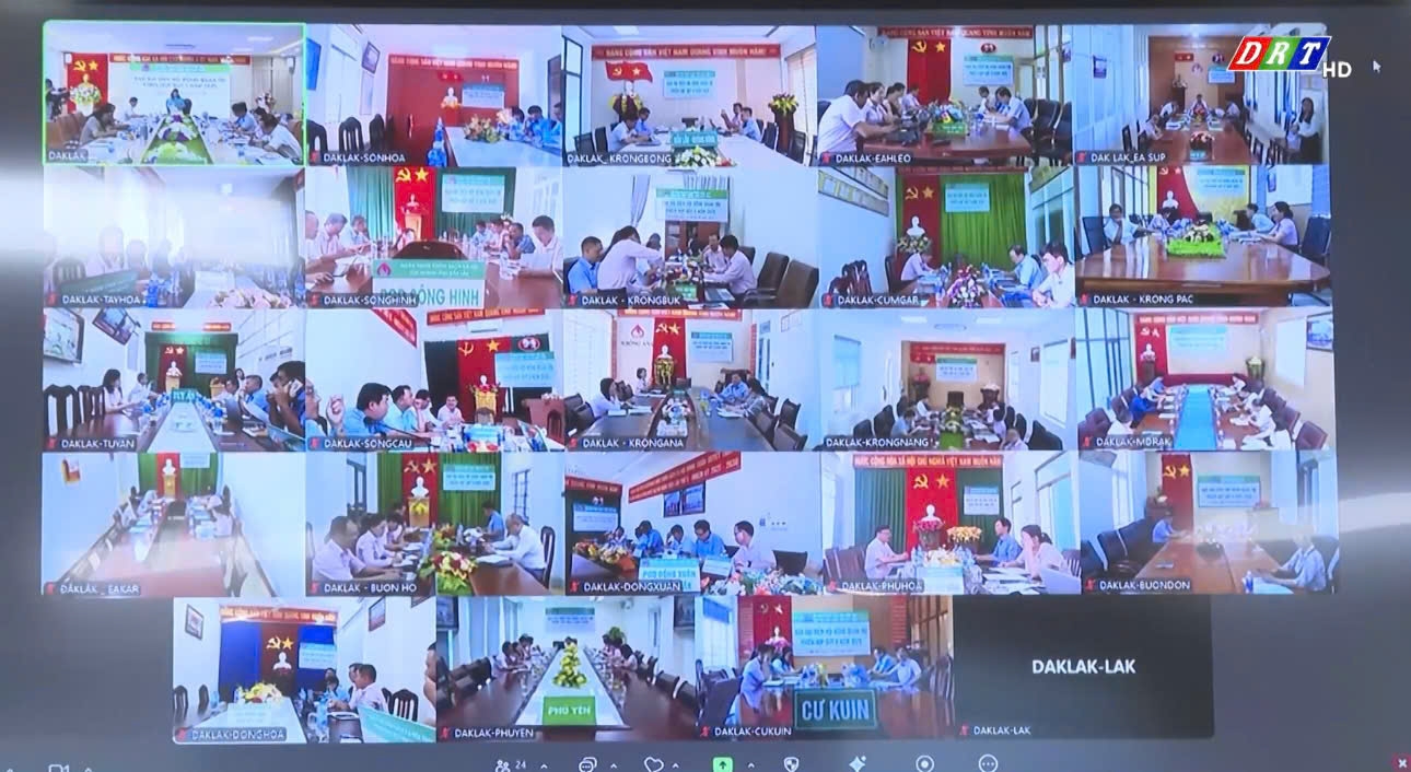 Phiên họp lần này được tổ chức trực tuyến tới các phòng giao dịch NHCSXH cấp huyện, có sự tham dự của Chủ tịch UBND các xã, phường 