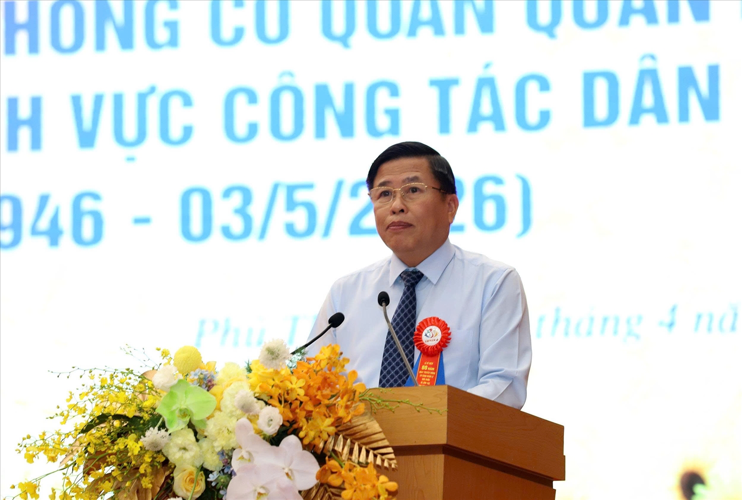 Phó Chủ tịch UBND tỉnh Đinh Công Sứ phát biểu tại lễ kỷ niệm.