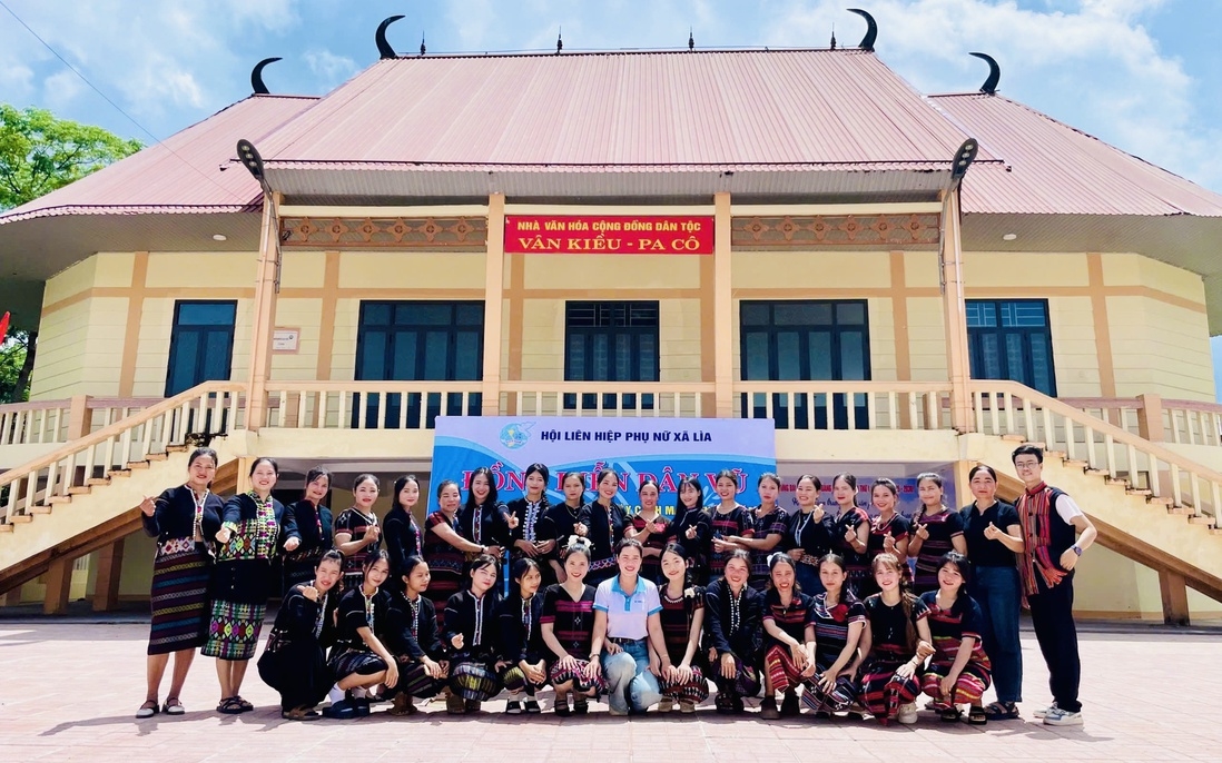 Phụ nữ xã Lìa là chủ thể quan trọng trong công cuộc giảm nghèo của địa phương.