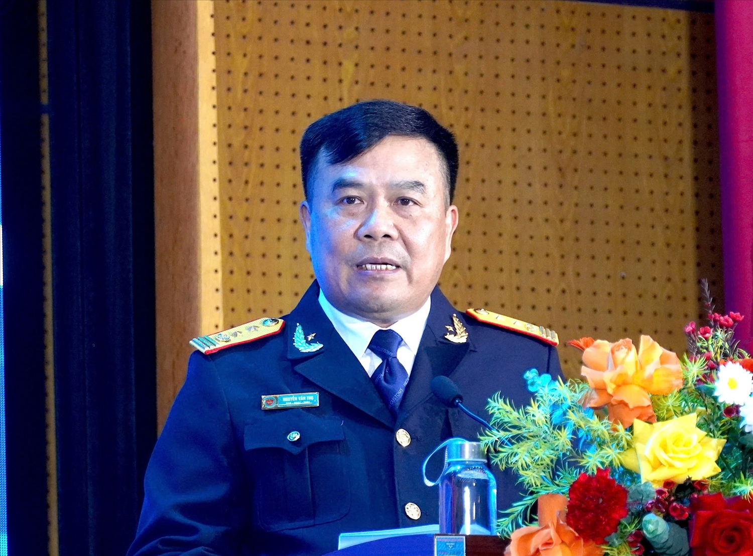 Cục trưởng Cục Hải quan Nguyễn Văn Thọ phát biểu tại hội nghị về mô hình tổ chức bộ máy ngành Hải quan.