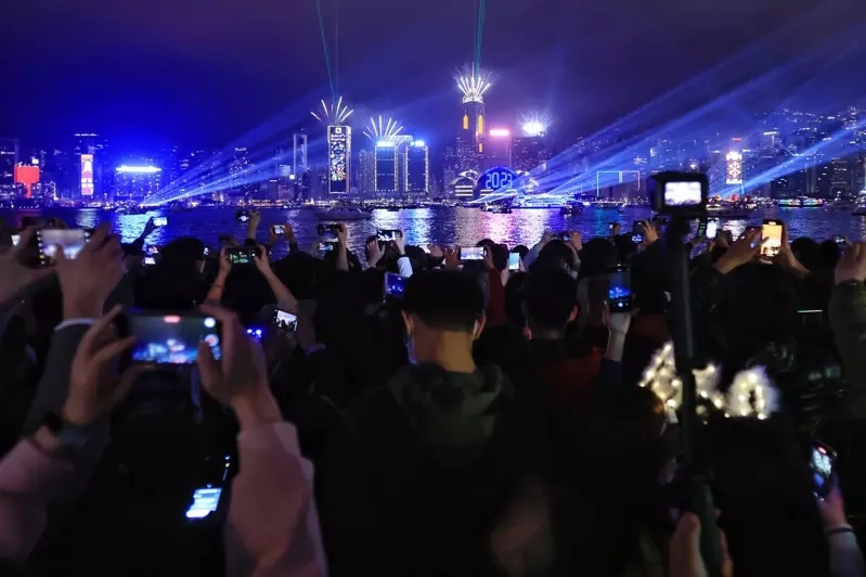 Thời khắc đón chào năm mới tại Đặc khu Hành chính Hong Kong (Trung Quốc)