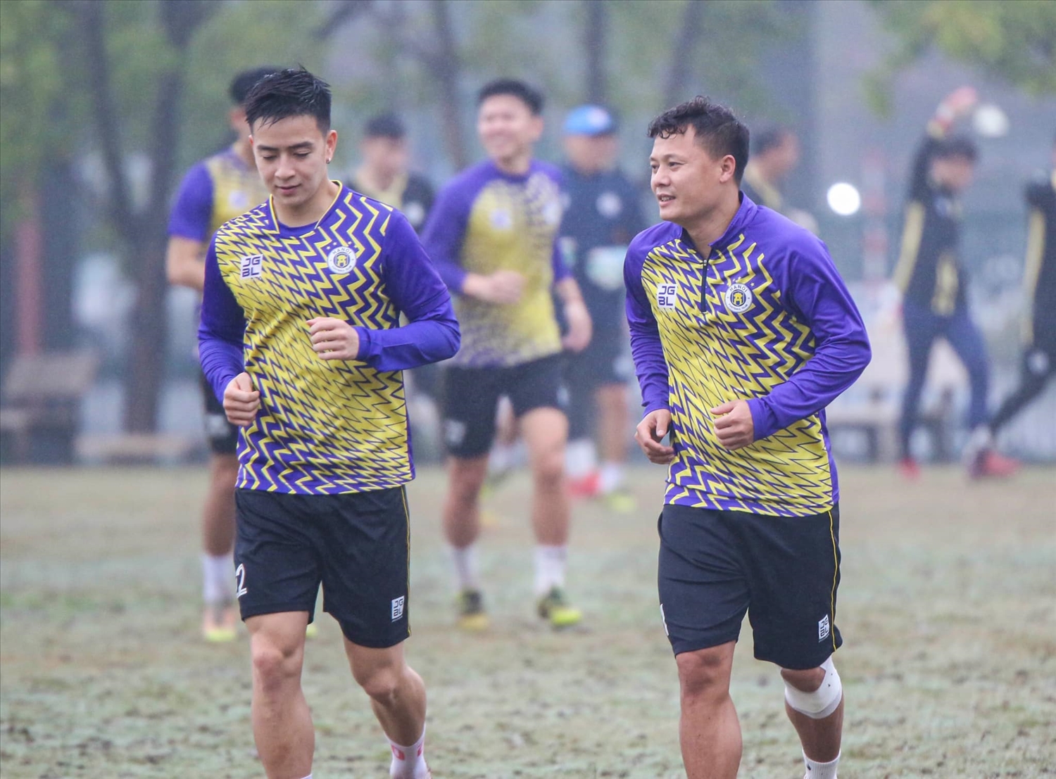 Hà Nội FC tích cực chuẩn bị cho trận “Derby Thủ đô” (Ảnh Hà Nội FC)