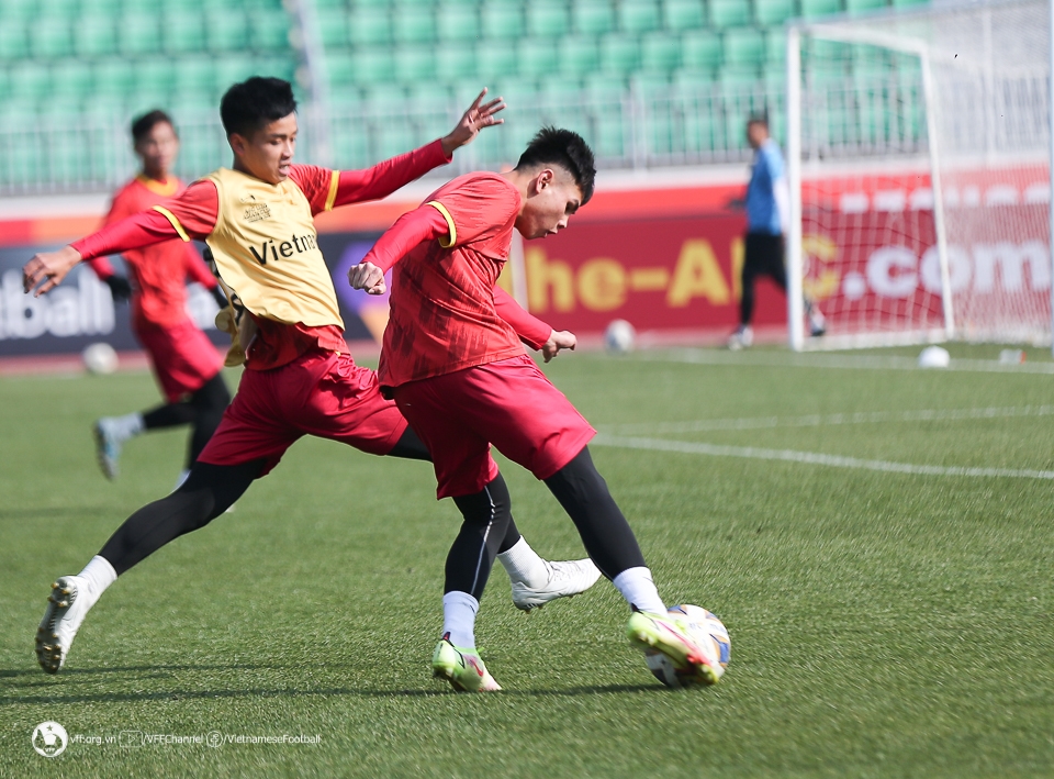 U20 Việt Nam tự tin vượt qua U20 Australia trong trận ra quân (Ảnh VFF)