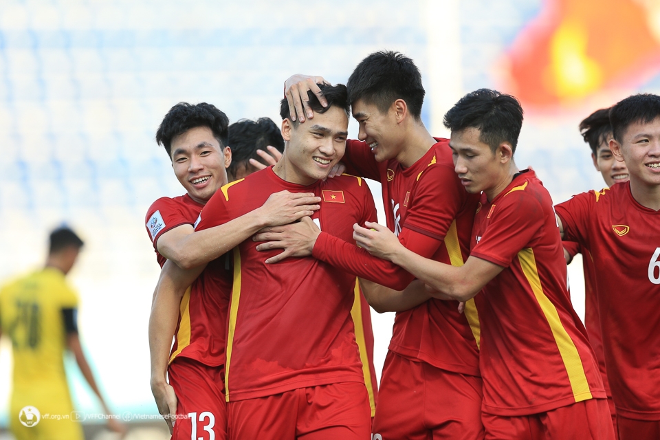 Bóng đá nam Việt Nam quyết tâm bảo vệ tấm HCV tại SEA Games 32 (Ảnh VFF)