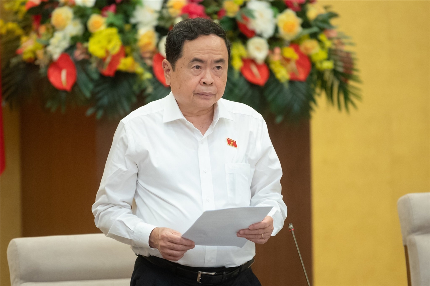 Phó Chủ tịch Thường trực Quốc hội Trần Thanh Mẫn điều hành nội dung phiên họp