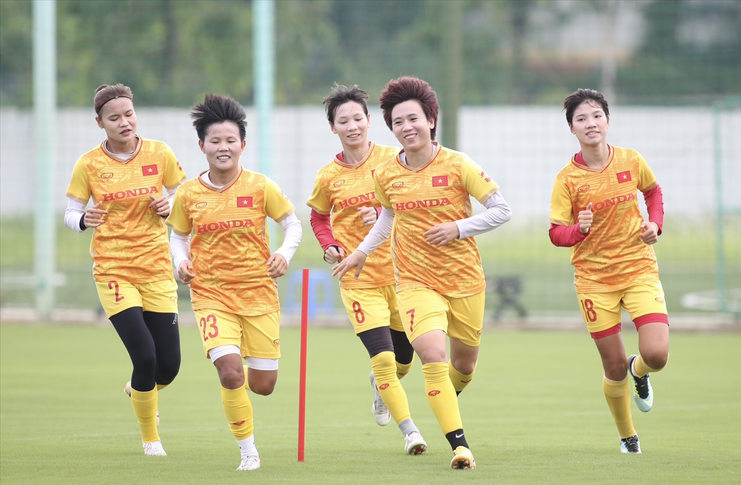 Đội tuyển nữ Việt Nam tích cực tập luyện (Ảnh IT)