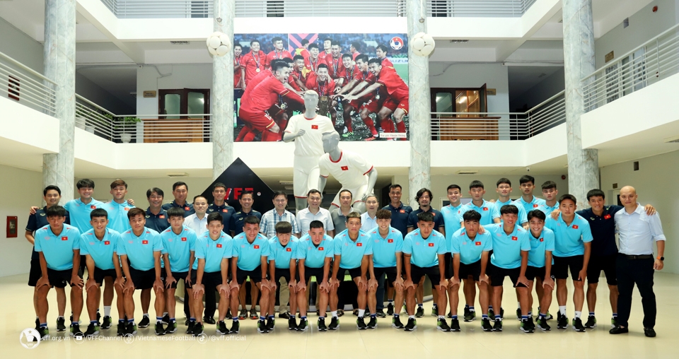 Đội tuyển U23 Việt Nam tập trung chuẩn bị cho giải U23 Đông Nam Á (Ảnh VFF)