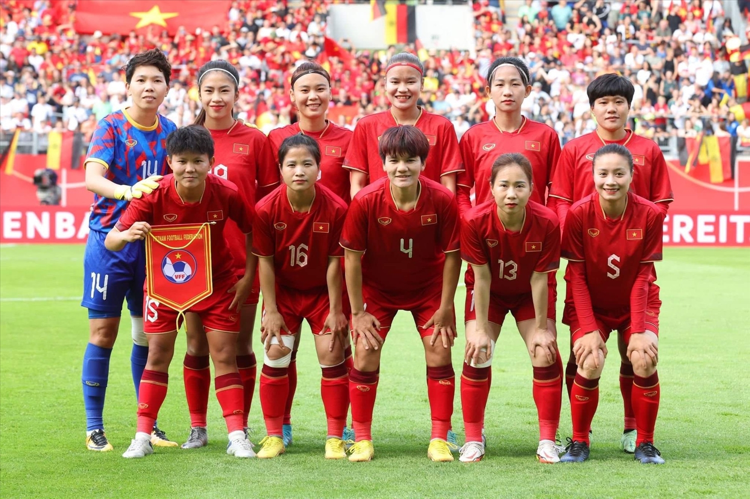 Đội tuyển nữ Việt Nam xếp hạng 34 thế giới (Ảnh IT)
