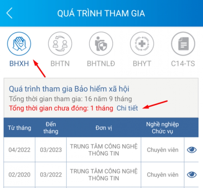 BHXH Việt Nam bổ sung tính năng hiển thị thời gian chưa đóng BHXH, BHTN trên ứng dụng “VssID - Bảo hiểm xã hội số”