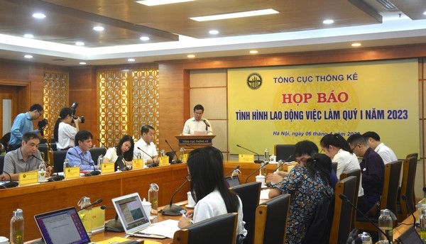 Phó Tổng cục trưởng Tổng cục Thống kê Nguyễn Trung Tiến phát biểu tại họp báo (Ảnh: TL)